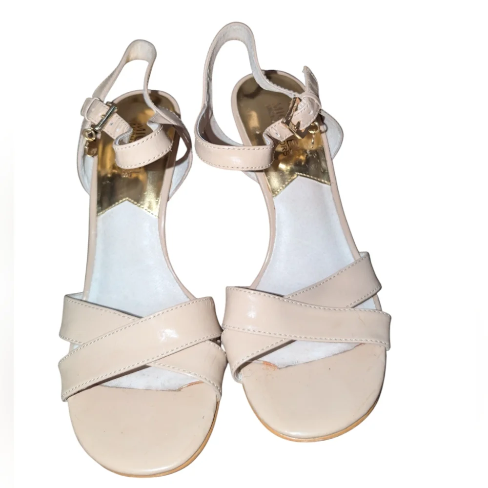 Elegant Cream High Heel Sandals